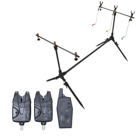 Catchmax 2+1 Bite Alarm Set + Complete Rodpod