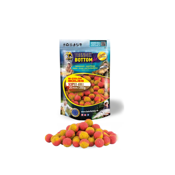 Behr Trendex Bi-Color Boilies Scopex-Krill (250g) - 20mm