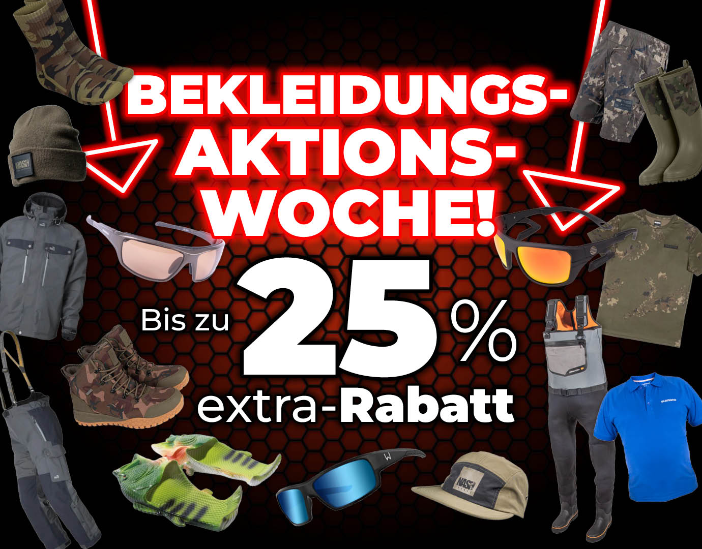 Subbanner: Tot 25% Kleding (Weekactie)