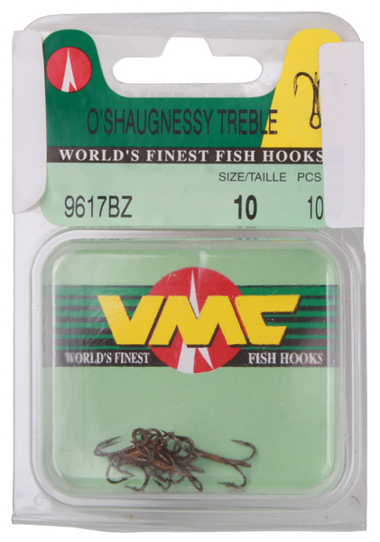 VMC 9617 O'Shaughnessy Treble hooks size 10, 10 pcs