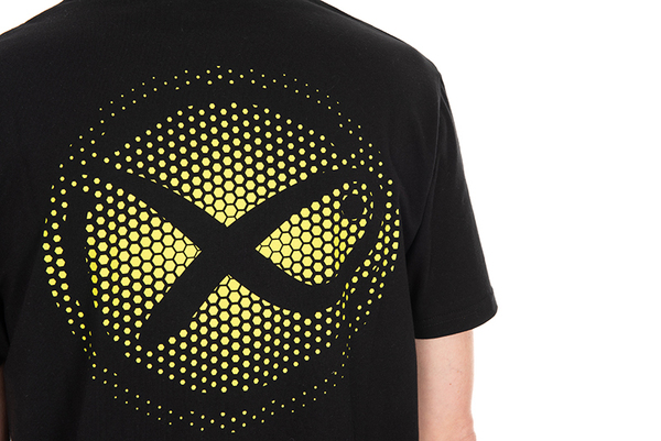 Matrix Large Fade Logo T-Shirt Black/Lime