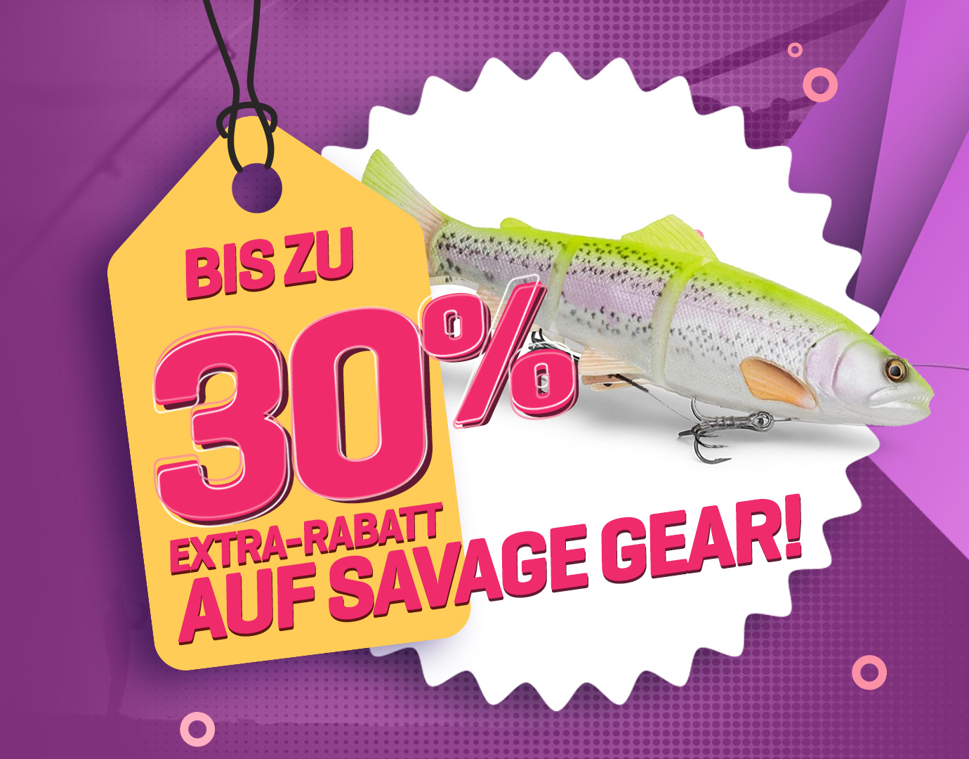 Subbanner: Tot 30% Savage gear (actieperioden 2025)
