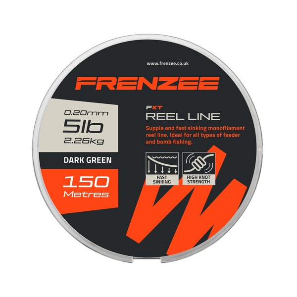 Frenzee FXT Reel Line Nylon Línea para pez Blanco (150m)