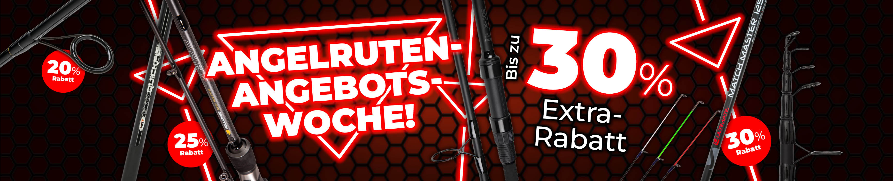 Weekactie Topbanner: Tot 30% Hengels