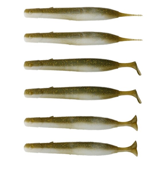 Savage Gear Gravity Stick Mini Kit Shad 12cm (6+6 stuks) - Khaki