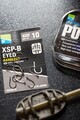 Preston XSP-B Eyed Barbless Witvishaken (10 Stuks)