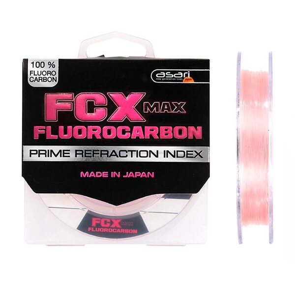 Asari FCX Max Pink Fluorocarbon Leader 100m