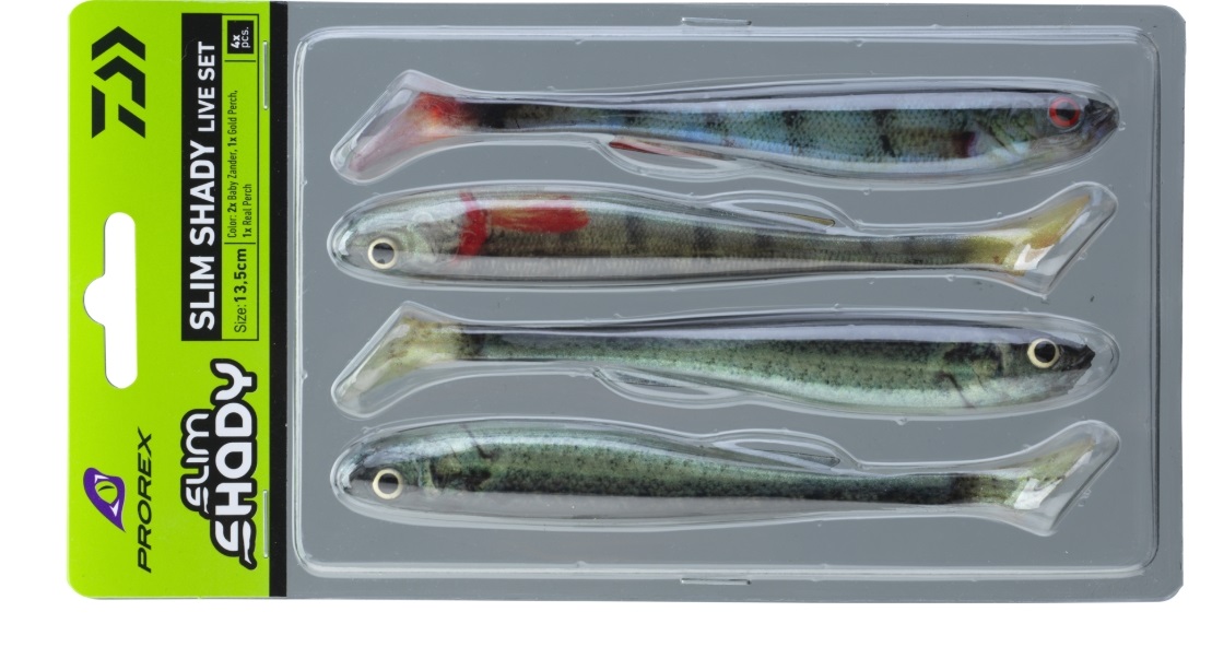 Daiwa PX Real Slim Shady Shads Live-Color Set | Visdeal