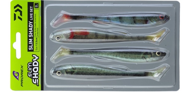 Daiwa PX Real Slim Shady Shads Live-Color Set - 13.5cm (4pcs)
