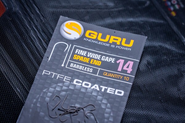 Guru Fine Wide Gape Coarse Hooks Barbless (10 pieces)