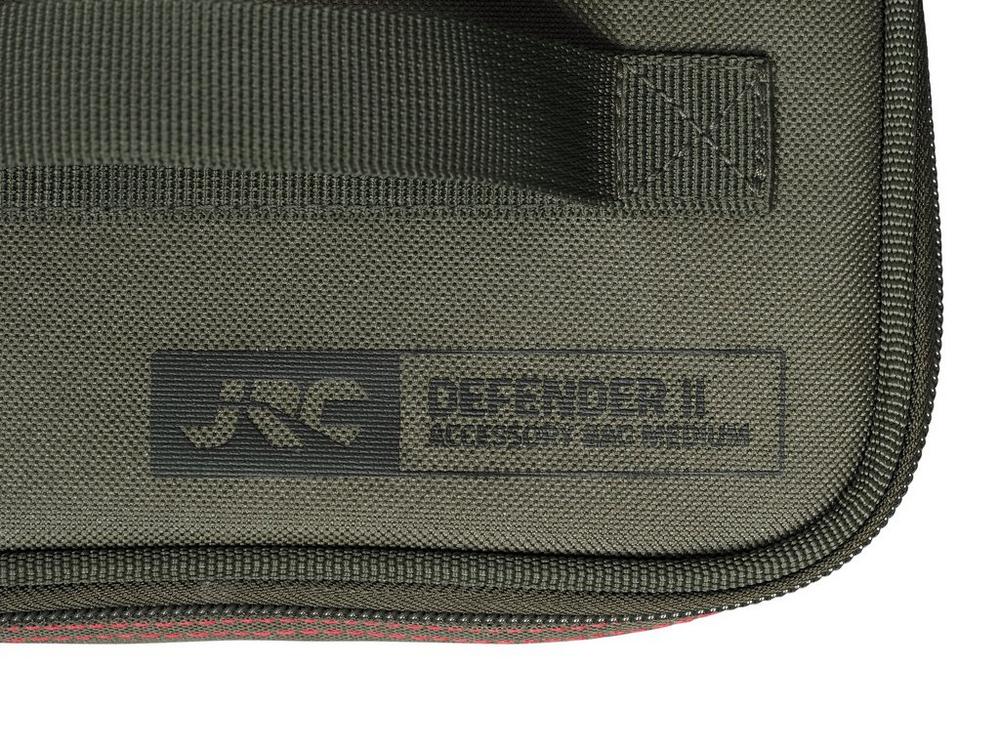 JRC Defender II Sac d'accessoires en polyester 500D imperméable et résistant pour la pêche Vert Tailles S-L, vert, SMALL - 12x16x8cm, Classique