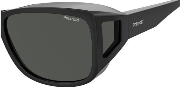 Polaroid PLD 9016/S Suncover Fitover sunglasses - Black frame / grey glasses