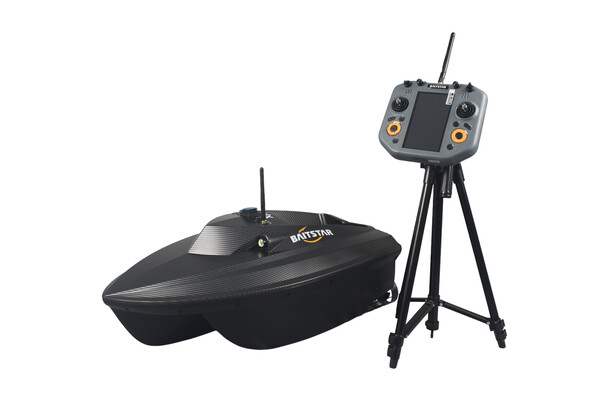BaitStar Baitboats Xpert Carbon AllinOne Voerboot (Baitthrower, GPS & Fishfinder)