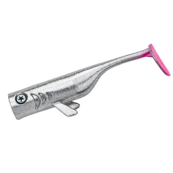 LMAB Drunk Bait Shad 12 cm (4 pzas.) - Chrome Pinktail