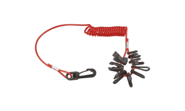 Allpa Set of Emergency Stop Clips (With Spiral Cord)