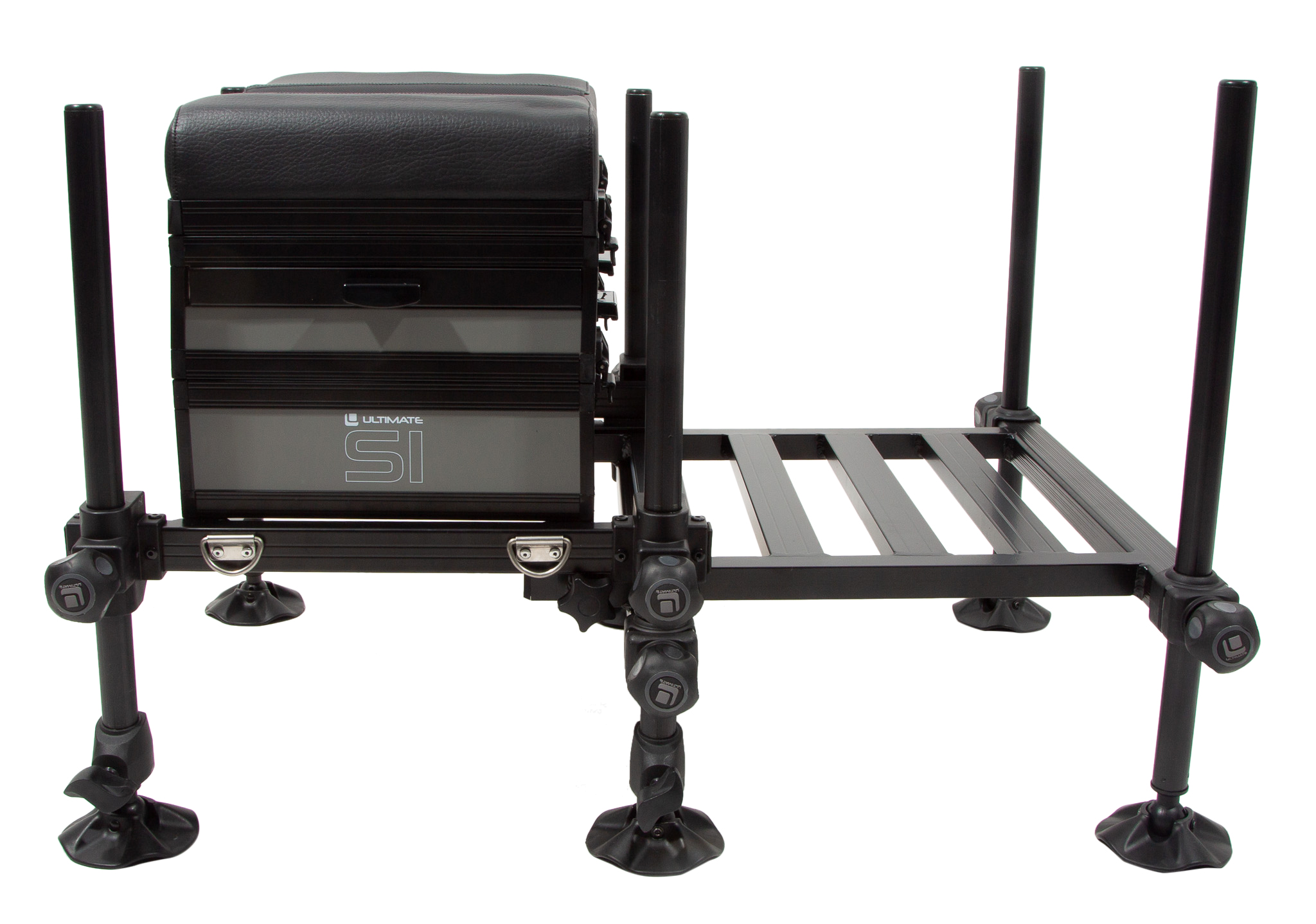 Station De Pêche Ultimate S1 Seatbox - Siège Rembourré, Rangements, Pieds Réglables, Transport Facile