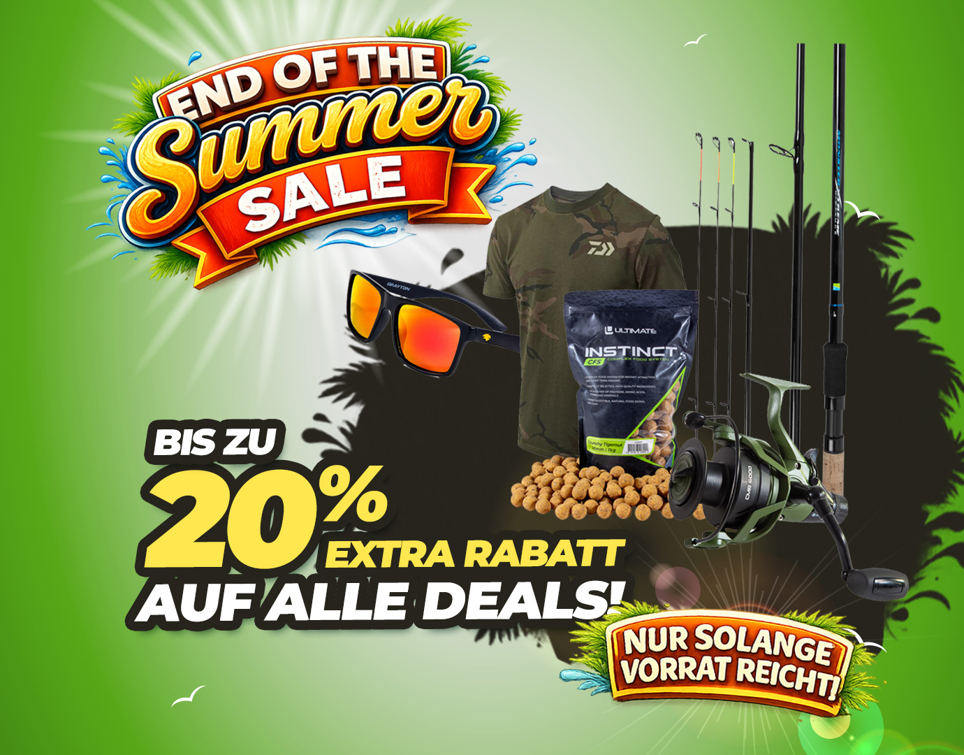 Subbanner: Tot 20% Alle Deals (End of Summer)