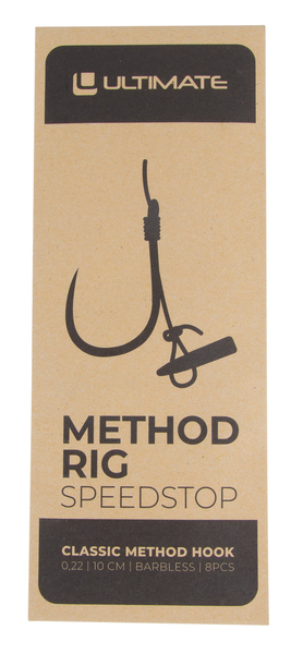 Ultimate Method Rig Barbless With Speedstop 10cm 0.22mm (8 pieces)