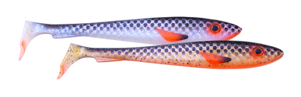 Svartzonker McRubber Pelagic Shad The Roach / Smokey 29cm (2 pieces)