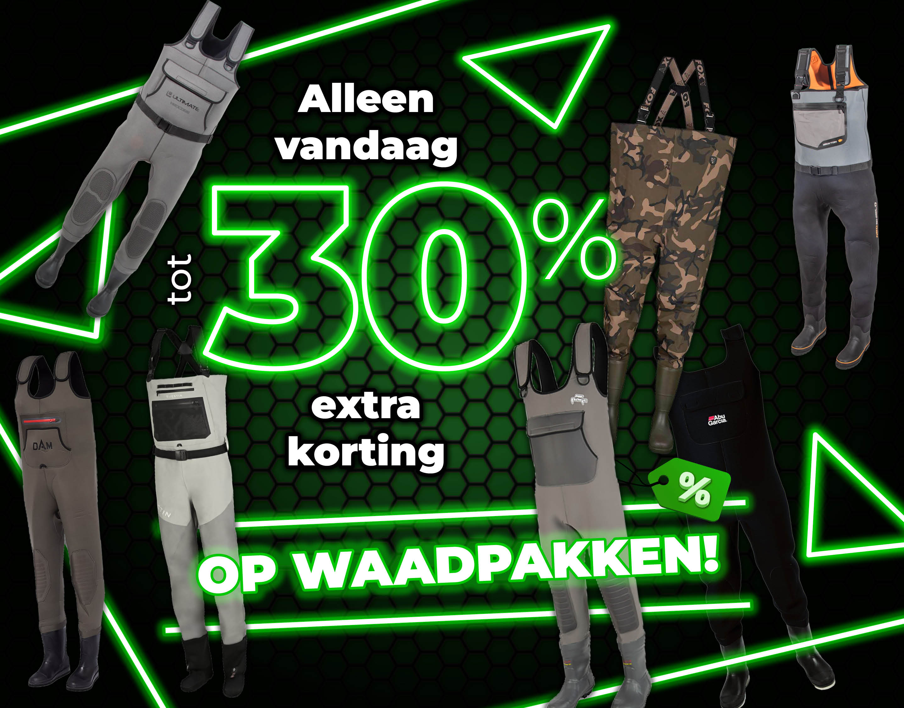 Subbanner: Tot 30% Waadpakken (Groen)