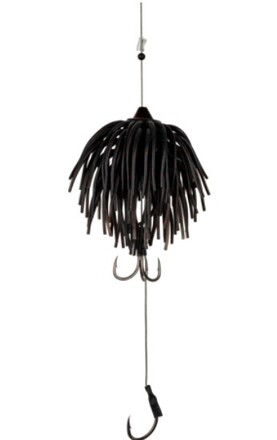 Black Cat Real Worm Teaser Black Red Flash (80g)