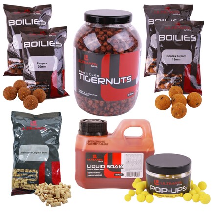 Ultimate Baits Carp Tigernuts/Boilies Weekend Pack