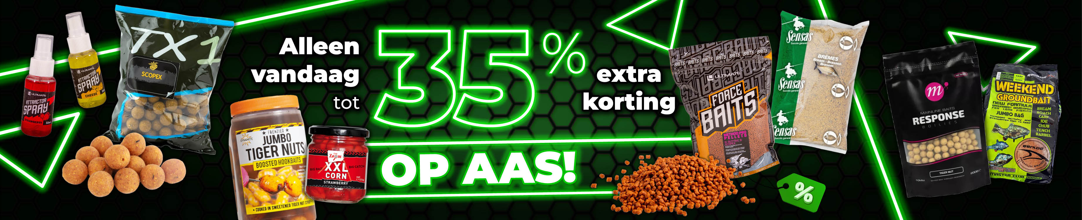 Topbanner: Tot 35% Aas (Groen)