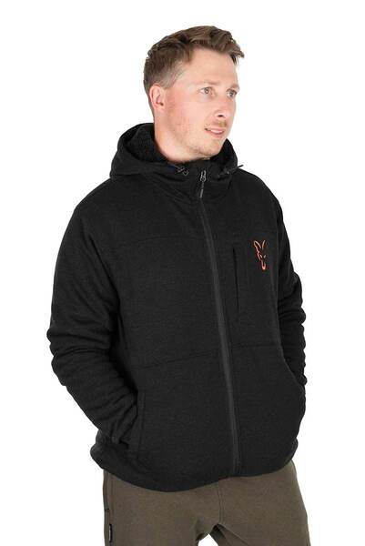 Fox Collection Sherpa Jas Black/Orange
