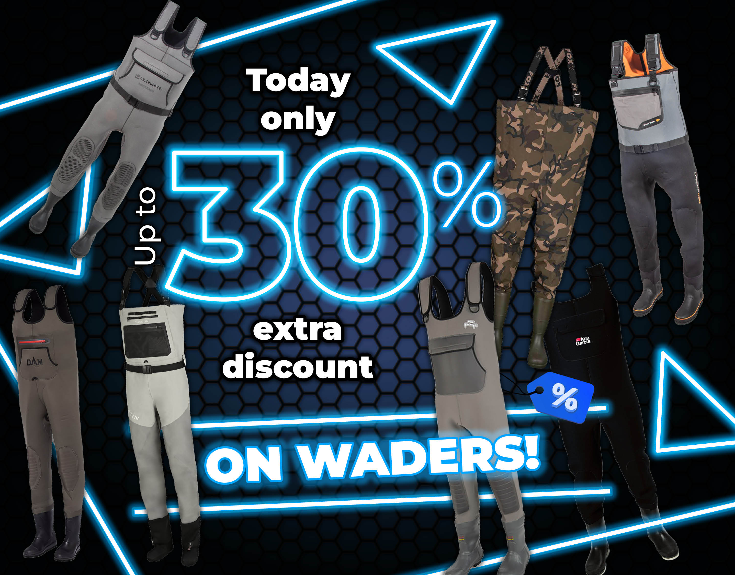 Subbanner: Tot 30% Waadpakken (Blauw)