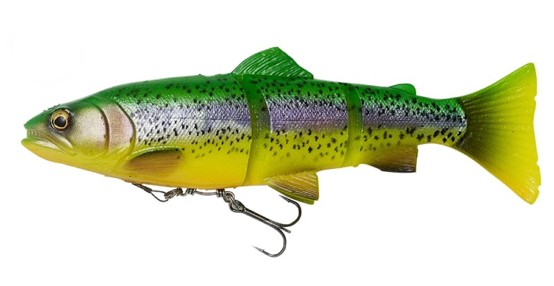 Leurre Truite SG 4D Line Thru 20cm 98g - Reproduction Réaliste | Avec Système à Granulés