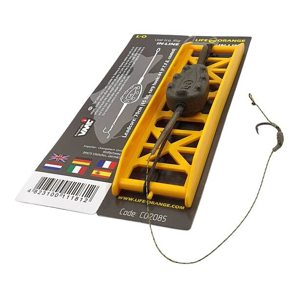 Life Orange Inline Grip Carp Rig