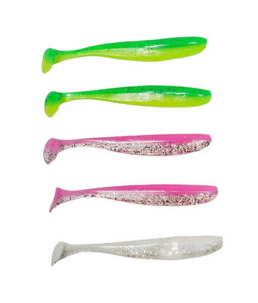 Ultimate EZ-Shad & Jighead Kit Loodvrij 7.5cm (5g) (8pcs) - Bright