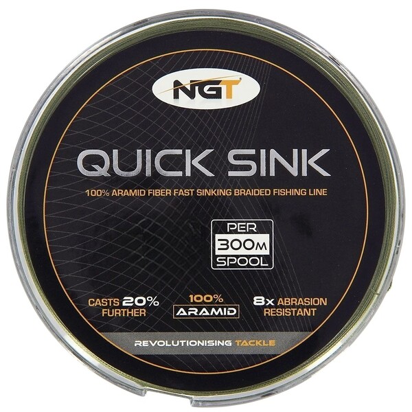 NGT 300M Quick Sink Braid Moss Green Gevlochten Lijn