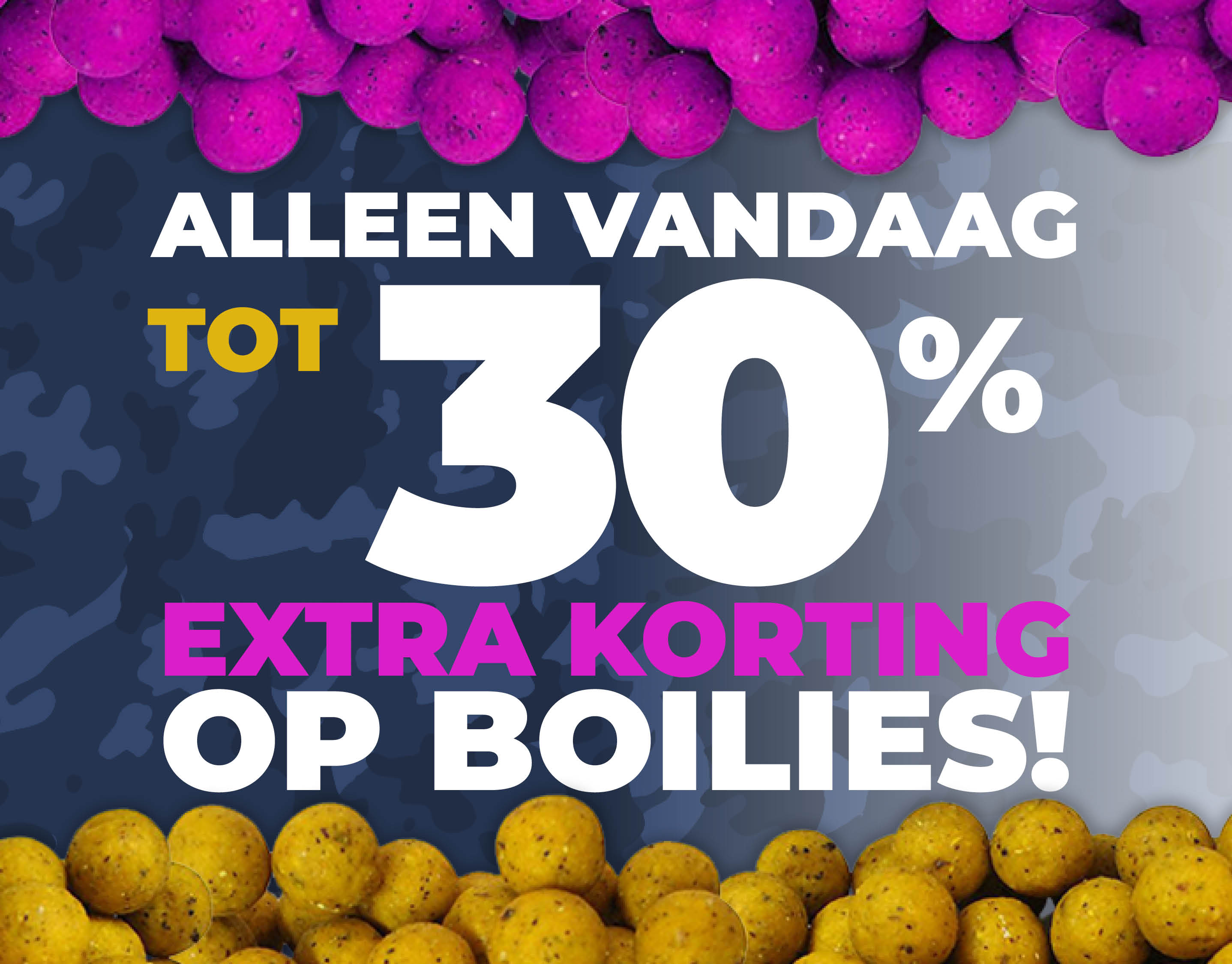 Subbanner: Tot 30% boilies