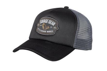 Casquette Savage Gear Trucker Badge Noire