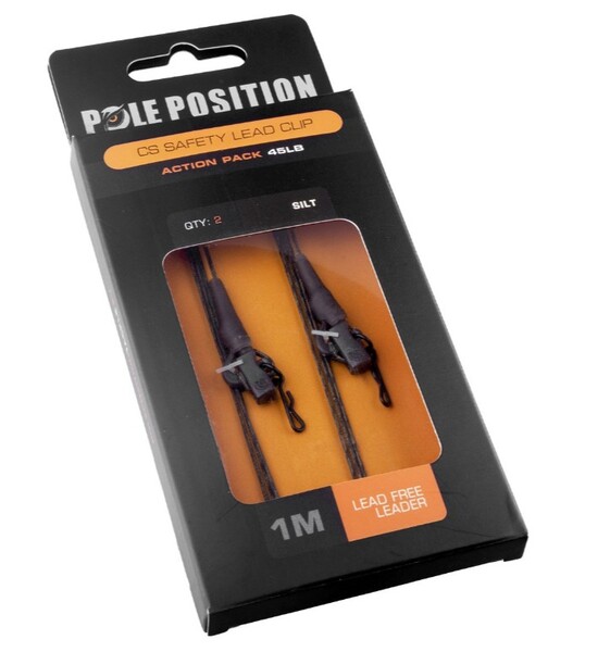 Pole Position Leadclip Set + Líder 100 cm (65 lb) (2 pzas.)