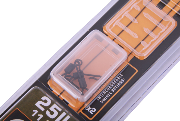 Fox Edges Armapoint Wide Gape Ready Rig + Ultimate Bait Bands - Green