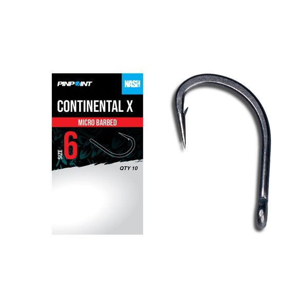Nash Continental X Carp Hooks (10pcs)