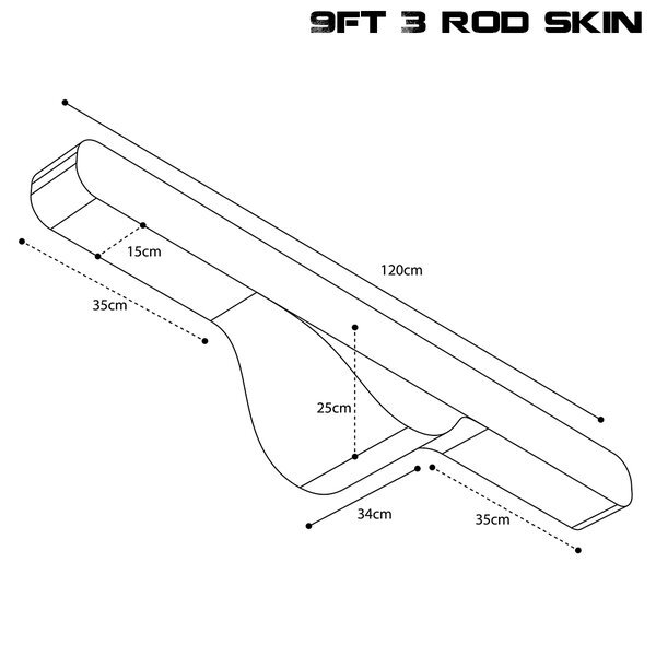 Nash Scope OPS Soft Protect 3 Rod Skin  - 9ft