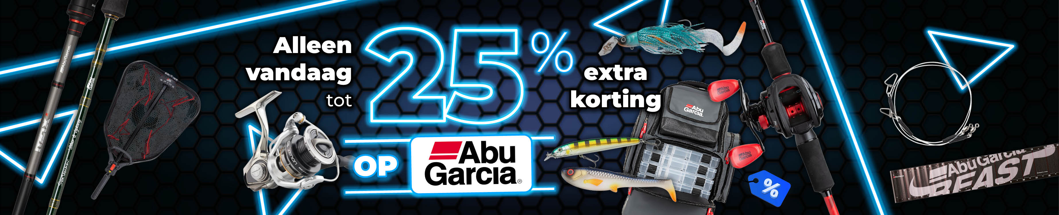 Topbanner: Tot 25% Abu Garcia (Blauw)