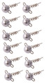 Ultimate Screw In Pack with jigheads, wire, treble hooks and spikes