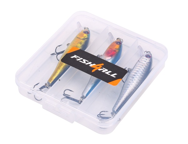 Set de leurres durs flottants type minnow Fish4All 8.6cm 9.3g (3pcs)