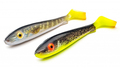 Svartzonker McRubber Junior Shad 17cm (2 piezas) - Pale Pike & Hot Eel