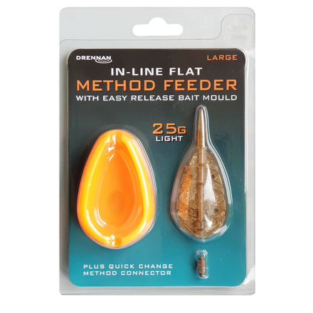 Drennan Flat Feeder & Mould Small 25g Method Feeder Set