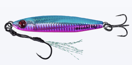 Mustad Mezashi Casting Jig Pilker UV Blue Pink 6.7cm (20g)