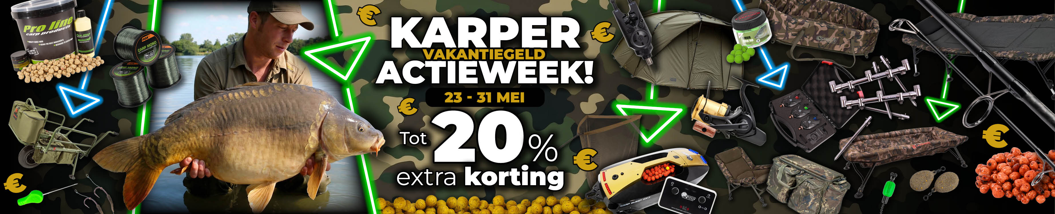 Topbanner: Tot 20% Karper (weekactie) NL Vakantiegeld