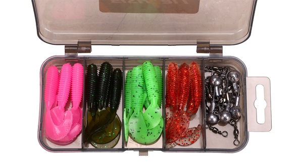 Fish4All Softbait Twister Kit 1 5.5cm (36 Stuks)