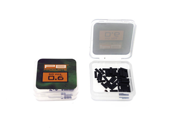 PB Products Double Barrel Crimps Dull Black 5mm (50 pieces)