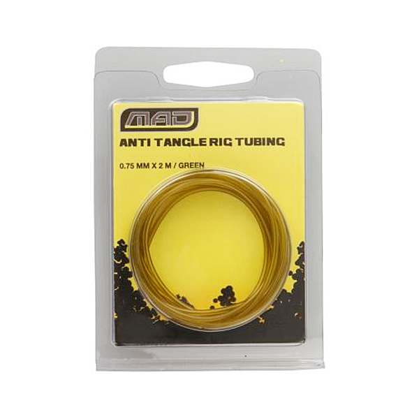Carp Tacklebox, pełny akcesoriów end-tackle znanych marek! - Mad Anti Tangle Rig Tubing Brown 1.0mm (2m)