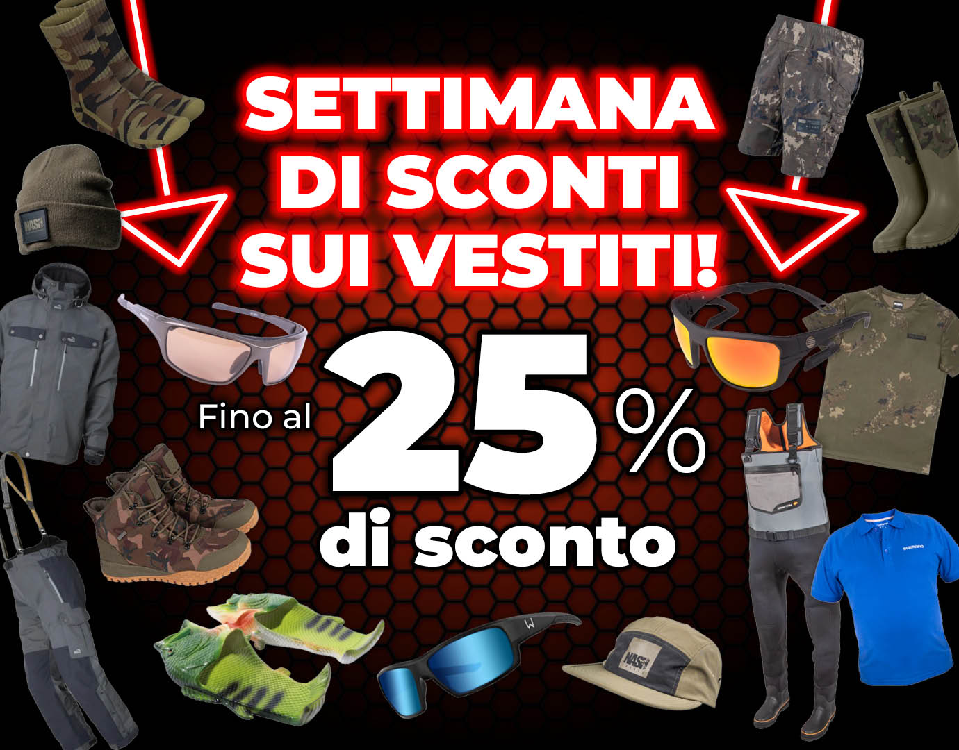 Subbanner: Tot 25% Kleding (Weekactie)